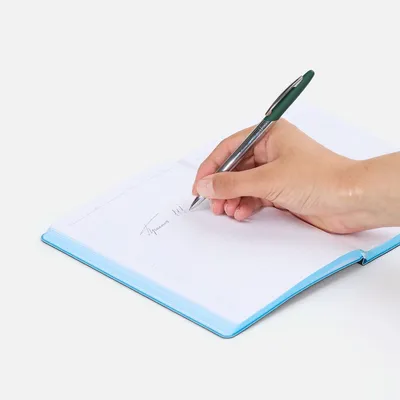Ручка шариковая Dagger Soft Touch, зеленая — фото 4