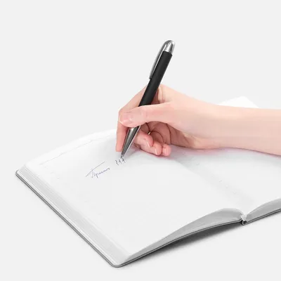 Ручка шариковая Arc Soft Touch, черная — фото 4