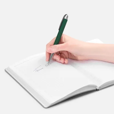 Ручка шариковая Arc Soft Touch, зеленая — фото 4