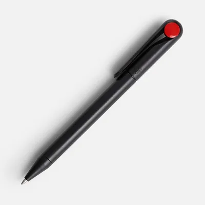 Ручка шариковая Prodir DS1 TMM Dot, черная с красным — фото 3