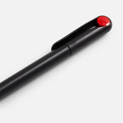 Ручка шариковая Prodir DS1 TMM Dot, черная с красным — фото 4