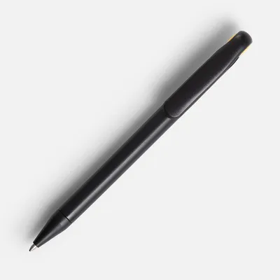 Ручка шариковая Prodir DS1 TMM Dot, черная с желтым — фото 2