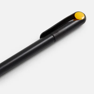 Ручка шариковая Prodir DS1 TMM Dot, черная с желтым — фото 4