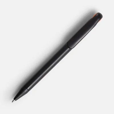 Ручка шариковая Prodir DS1 TMM Dot, черная с оранжевым — фото 2