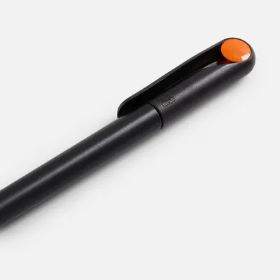 Ручка шариковая Prodir DS1 TMM Dot, черная с оранжевым — фото 4