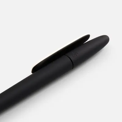 Ручка шариковая Prodir DS5 TRR-P Soft Touch, черная с белым — фото 4
