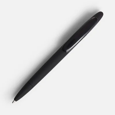 Ручка шариковая Prodir DS5 TRR-P Soft Touch, черная — фото 2